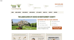 Desktop Screenshot of green-leaf-landscaping.com